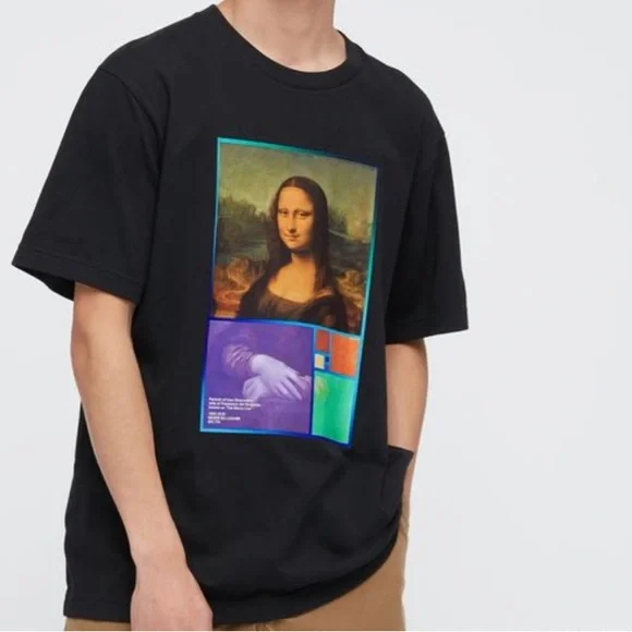 Uniqlo Peter Saville Louvre Mona Lisa T-Shirt Small Size Limited Edition - Picture 8 of 8